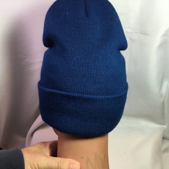 Dutch Bros Coffee Beanie Hat Patch Blue Winter Hat Snowboarding - Picture 3 of 5